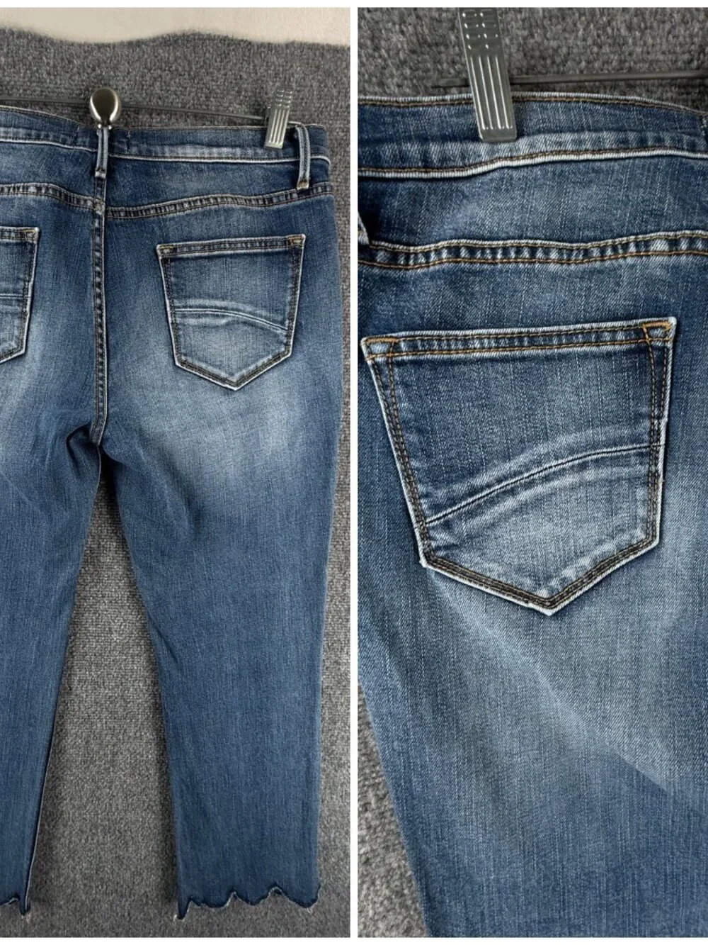 Driftwood Candace Scalloped Hem Blue Jean Women 31x26 Cotton Spandex ACTL 32X26